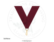 Load image into Gallery viewer, Solid maroon ribbon.