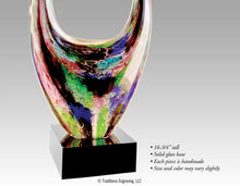Load image into Gallery viewer, Close-up dual rising glass award