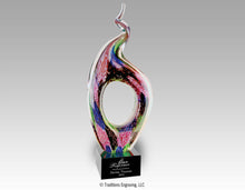 Load image into Gallery viewer, Twist top art glass award