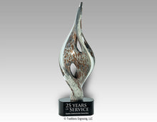 Load image into Gallery viewer, Spire twist art glass award