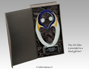 Together art glass award in presentation box