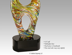 Close-up color twist award