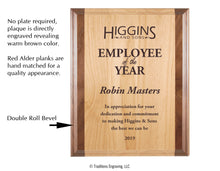 Load image into Gallery viewer, Red Alder and Walnut Plaque