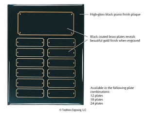 Perpetual Plaque - Black Piano