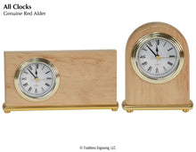 Load image into Gallery viewer, Desk Clock - Red Alder Wood