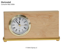 Load image into Gallery viewer, Desk Clock - Red Alder Wood