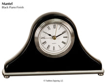 Load image into Gallery viewer, Desk Clock - Wood Black Piano Finish