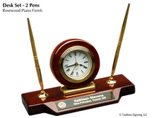 Load image into Gallery viewer, Desk Clock - Rosewood Finish