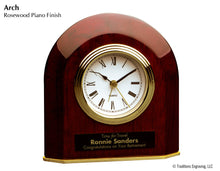 Load image into Gallery viewer, Desk Clock - Rosewood Finish