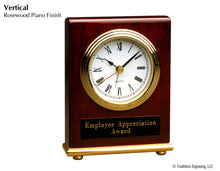 Load image into Gallery viewer, Desk Clock - Rosewood Finish