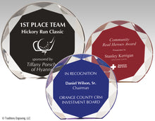 Load image into Gallery viewer, Sunburst Collection awards, black, red, blue