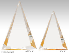 Load image into Gallery viewer, Spearpoint Gold/Clear