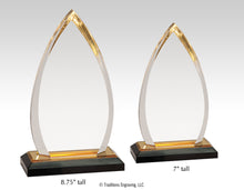 Load image into Gallery viewer, Teardrop award, gold