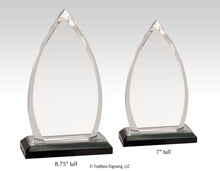 Load image into Gallery viewer, Teardrop award, silver