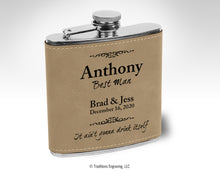Load image into Gallery viewer, Leatherette Stainless Steel Flask