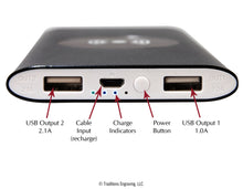 Load image into Gallery viewer, Power Bank and Wireless Anodized Aluminum Charger 8000mAh