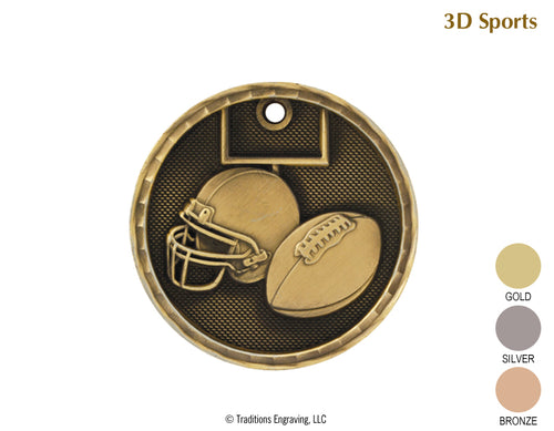 3D Medal Football