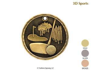 3D Medal Golf