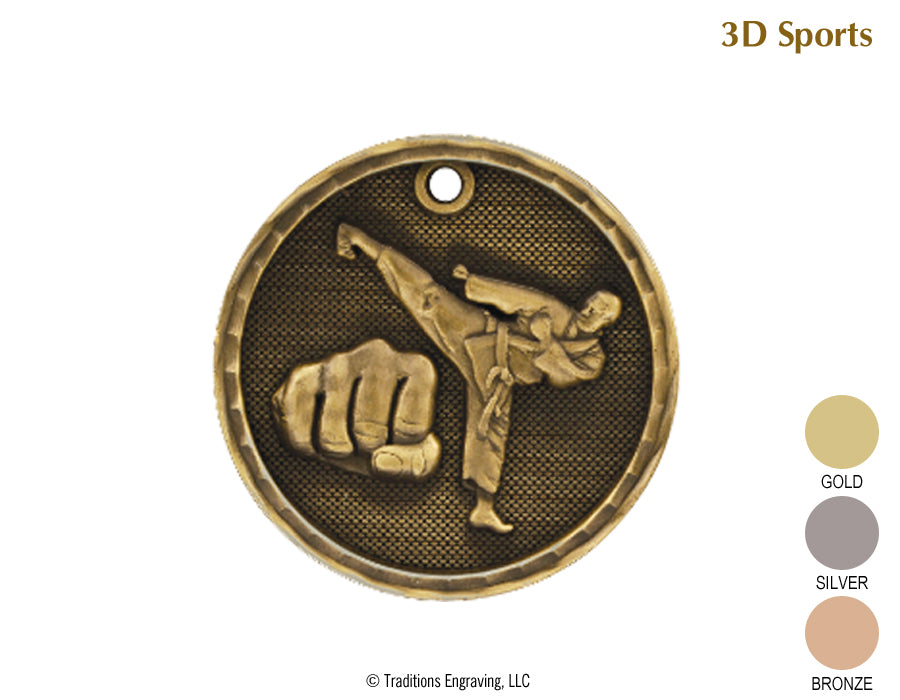 3D Medal Martial Arts