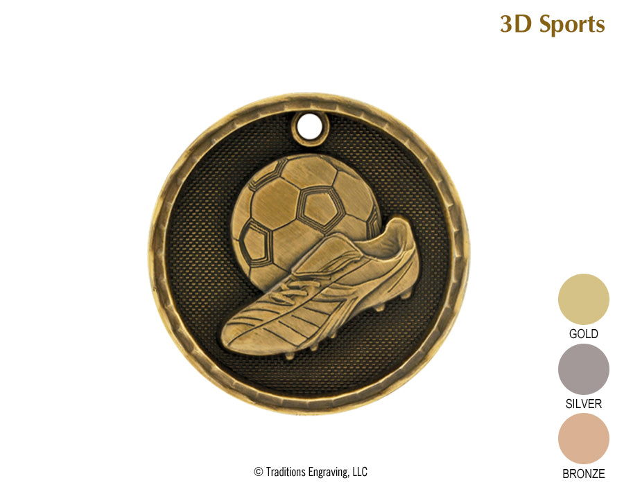 3D Medal Soccer