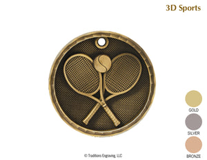 3D Medal Tennis