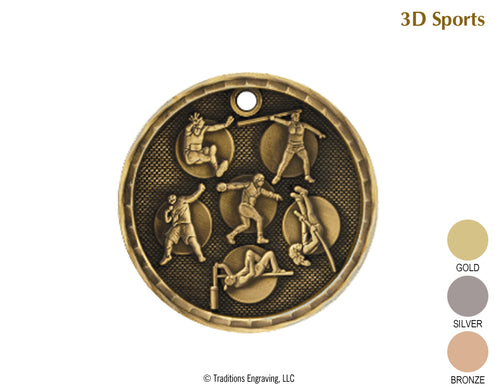 3D Medal Track and Field