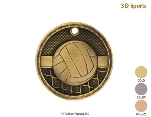 3D Medal Volleyball