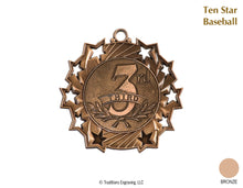 Load image into Gallery viewer, 1st 2nd 3rd Place Medals - Ten Star