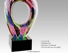 Load image into Gallery viewer, Close-up of Twist Top glass award