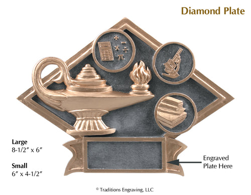Diamond Plate Lamp of Knowledge