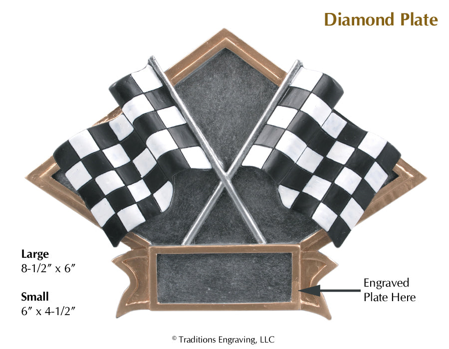 Diamond Plate Checkered Flag