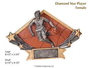 Diamond Star Basketball Player Female