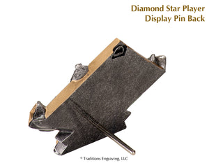 Diamond Star Player Pin Back
