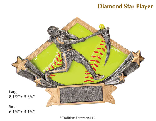Diamond Star Player Softball