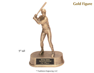 Gold Figure Statue Baseball