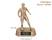 Load image into Gallery viewer, Gold Figure Soccer - Female