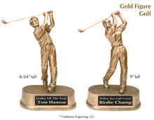 Load image into Gallery viewer, Gold Figure Golf Statues