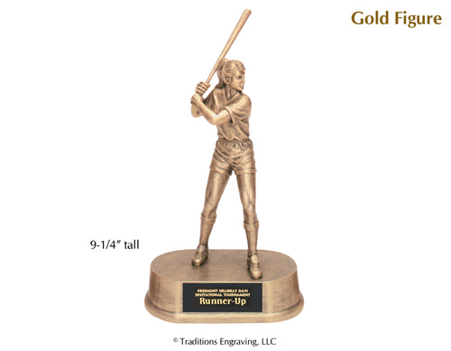 Gold Figure Statue - Softball