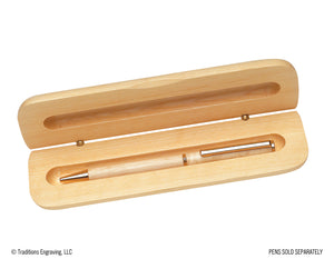 Wooden Pen Case - Clamshell