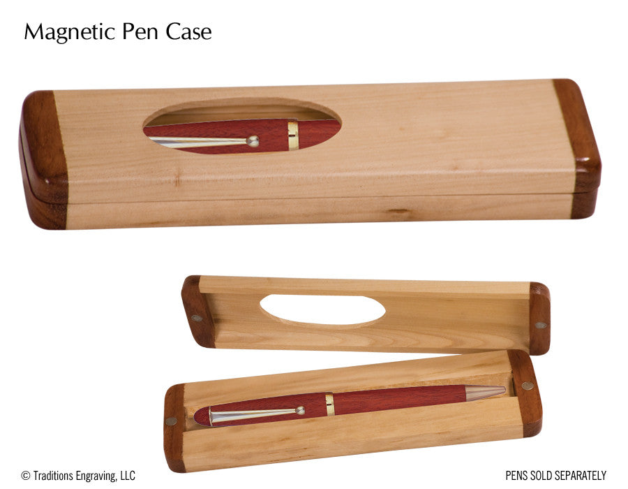 Wooden Pen Case - Magnetic