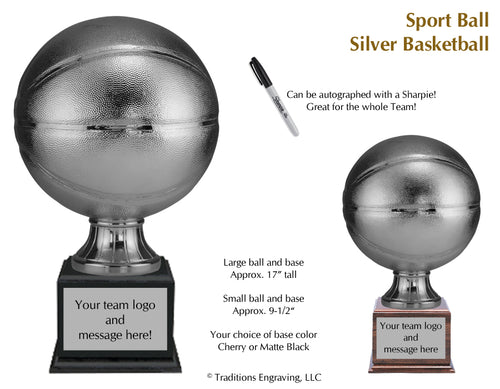 Silver Resin Basketball