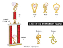 Load image into Gallery viewer, Baseball Two Column Trophy
