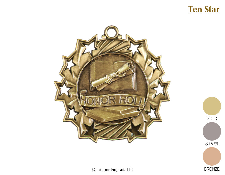 Honor Roll Medal - Ten Star