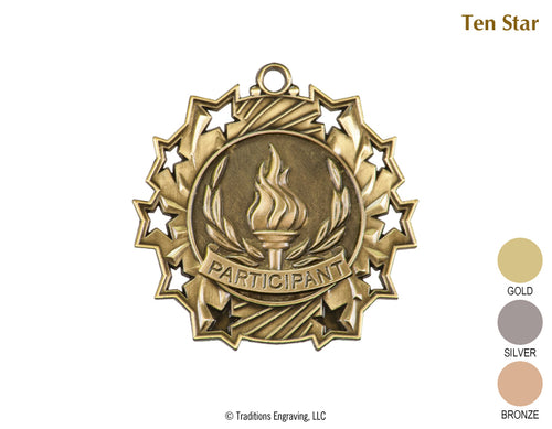 Participant Medal - Ten Star