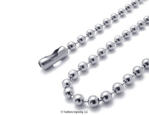 Silver Neck Chain close up