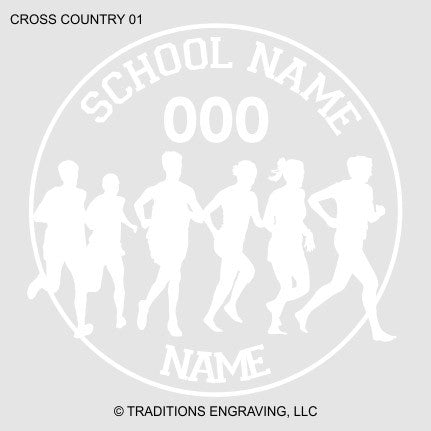 Cross Country Car Decal