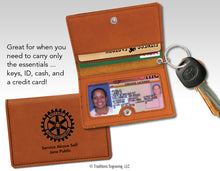 Load image into Gallery viewer, Leatherette Keychain ID Holder
