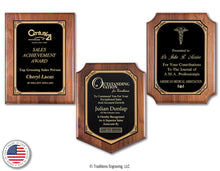 Load image into Gallery viewer, Walnut Plaque Trilogy